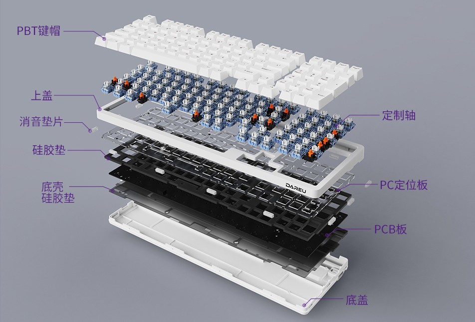 A98有线机械键盘